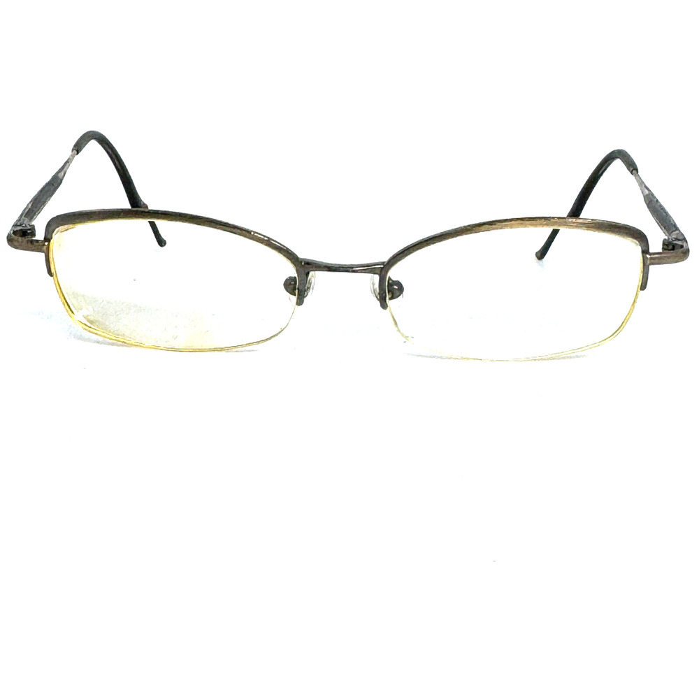 Glasses KATA‎ INDIGO OLV Gold Bronze Olive half Rim Frames Eyeglasses H16175